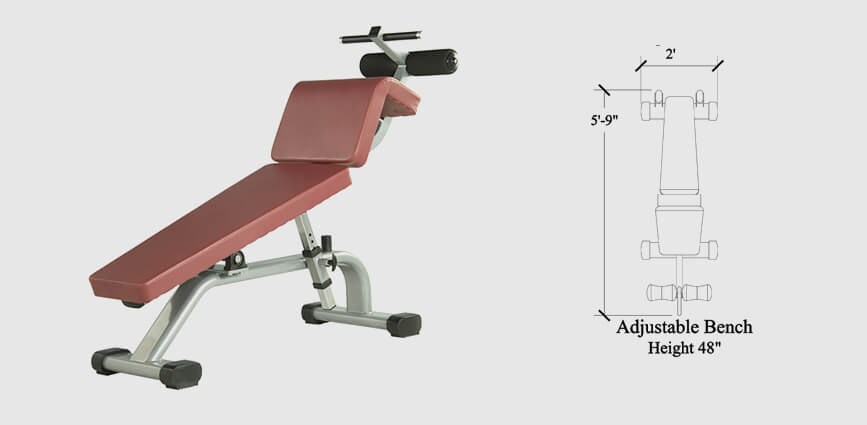 Adjustable abs online bench